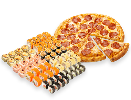 Сет роллов комбо: "от пуза" до 100шт