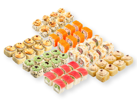 Сет роллов джингл сет 56-64шт