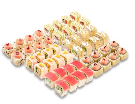 Сет роллов ролльче и рыбана 48шт