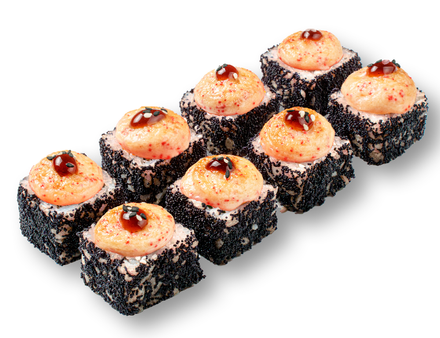 Запеченный ролл черный