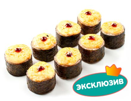 Запеченный ролл горячий кальмар