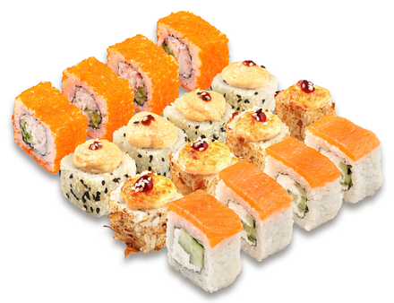 Сет роллов 4 половинки до 32шт