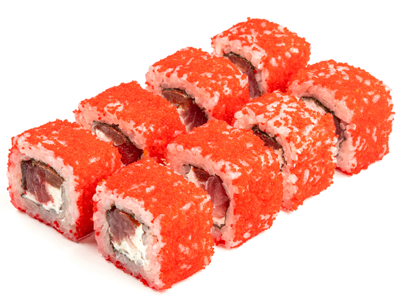 Сложный ролл яркий тунец