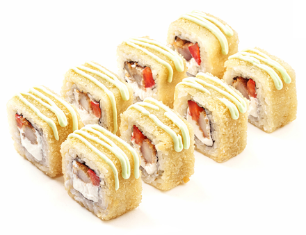 Темпурный ролл окунь хот