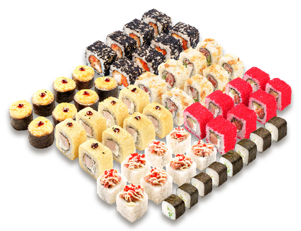 Сет роллов хватамба 56-64шт