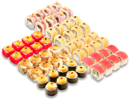Сет роллов теплая компания 56-64шт