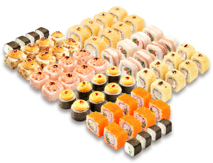 Сет роллов супер пупер new 56-64шт