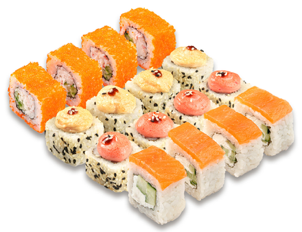 Сет роллов 4 половинки до 32шт