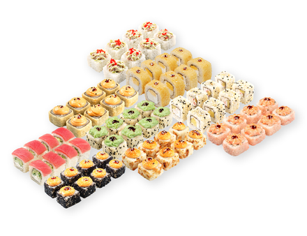 Сет роллов чикироллбони 56-64шт