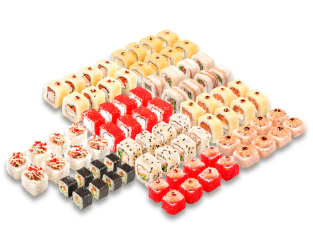 Сет роллов новогодный беспредел 2 кг до 100шт