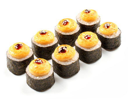 Запеченный ролл спайси кальмар