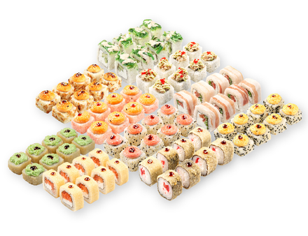 Сет роллов роллки под елкой до 100шт