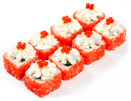 Сложный ролл люкс креветка