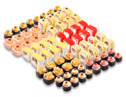 Сет роллов роскошный максимум до 100шт