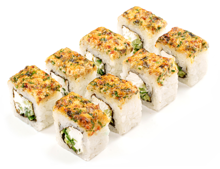 Запеченный ролл спайси угорь