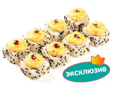 Запеченный ролл сырный кальмар