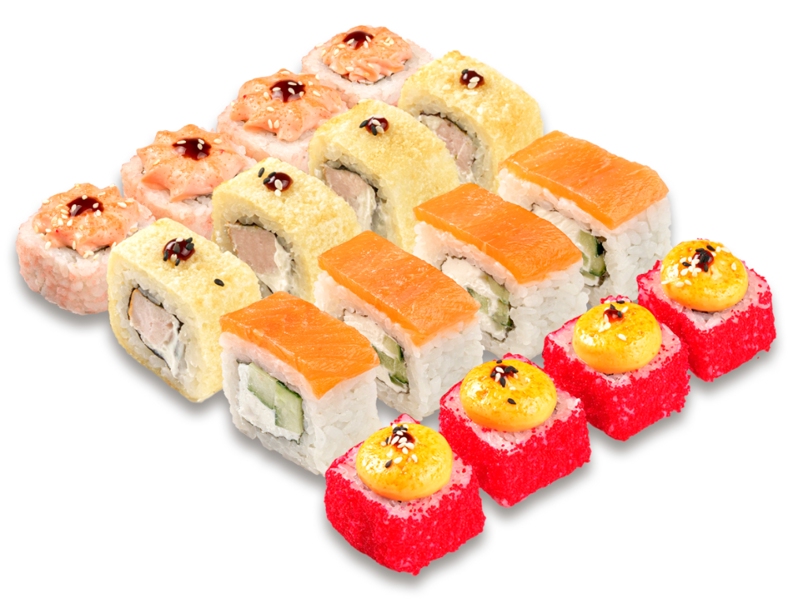 Сет роллов четыре вкуса до 32шт